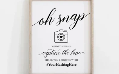 Creating a wedding Hashtag! Unique to you…