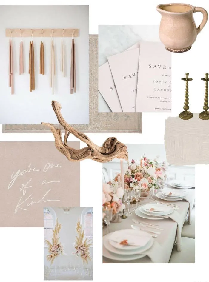 Weddings Roatan mood board 2
