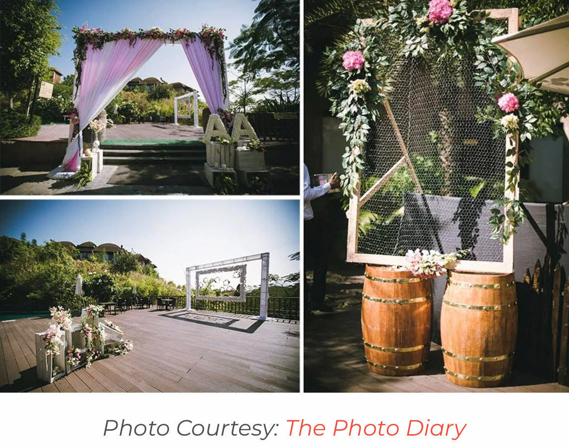 Reception photo booth ideas for your Wedding arch