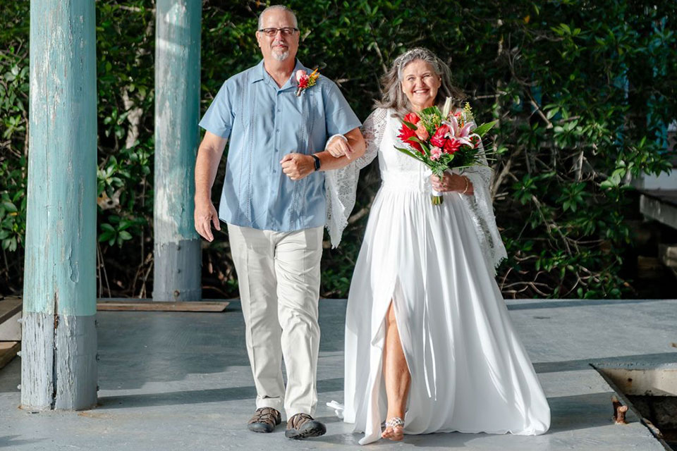 Cindy and Rick's Magical Vow Renewal at The Dock Resort, Roatan 2