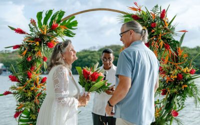 Celebrating Love: Cindy and Rick’s Magical Vow Renewal at The Dock Resort, Roatan