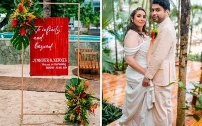 Jen and Xerxes’ Tropical Vibes: A Destination Wedding at Kimpton Grand Roatán